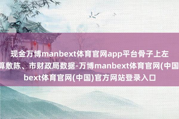 现金万博manbext体育官网app平台骨子上左证财深圳市积年预算敷陈、市财政局数据-万博manbext体育官网(中国)官方网站登录入口