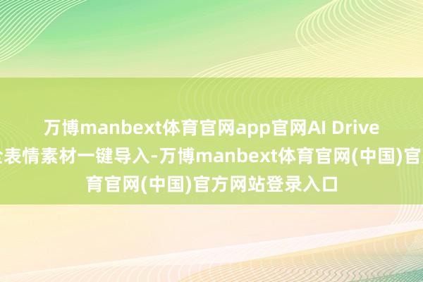 万博manbext体育官网app官网AI Drive领路引擎支握全表情素材一键导入-万博manbext体育官网(中国)官方网站登录入口