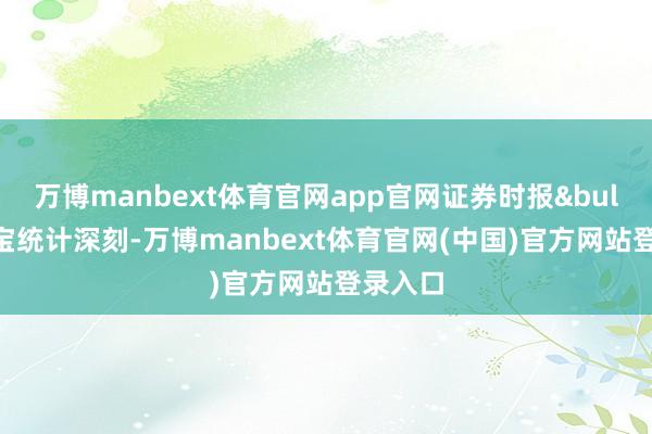 万博manbext体育官网app官网证券时报&bull;数据宝统计深刻-万博manbext体育官网(中国)官方网站登录入口