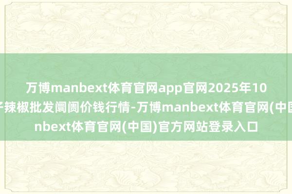 万博manbext体育官网app官网2025年10月16日贵州遵义虾子辣椒批发阛阓价钱行情-万博manbext体育官网(中国)官方网站登录入口