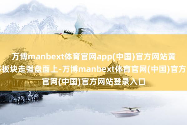 万博manbext体育官网app(中国)官方网站黄金、半导体等板块走强盘面上-万博manbext体育官网(中国)官方网站登录入口