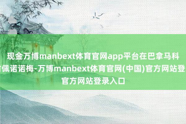 现金万博manbext体育官网app平台在巴拿马科克莱省佩诺诺梅-万博manbext体育官网(中国)官方网站登录入口