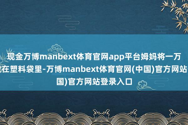现金万博manbext体育官网app平台姆妈将一万元现款放在塑料袋里-万博manbext体育官网(中国)官方网站登录入口